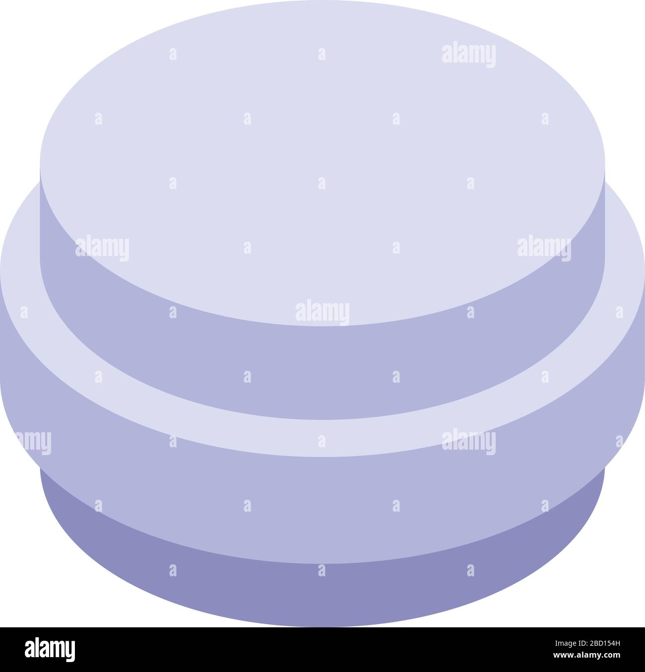 Antibiotic tablet icon, isometric style Stock Vector