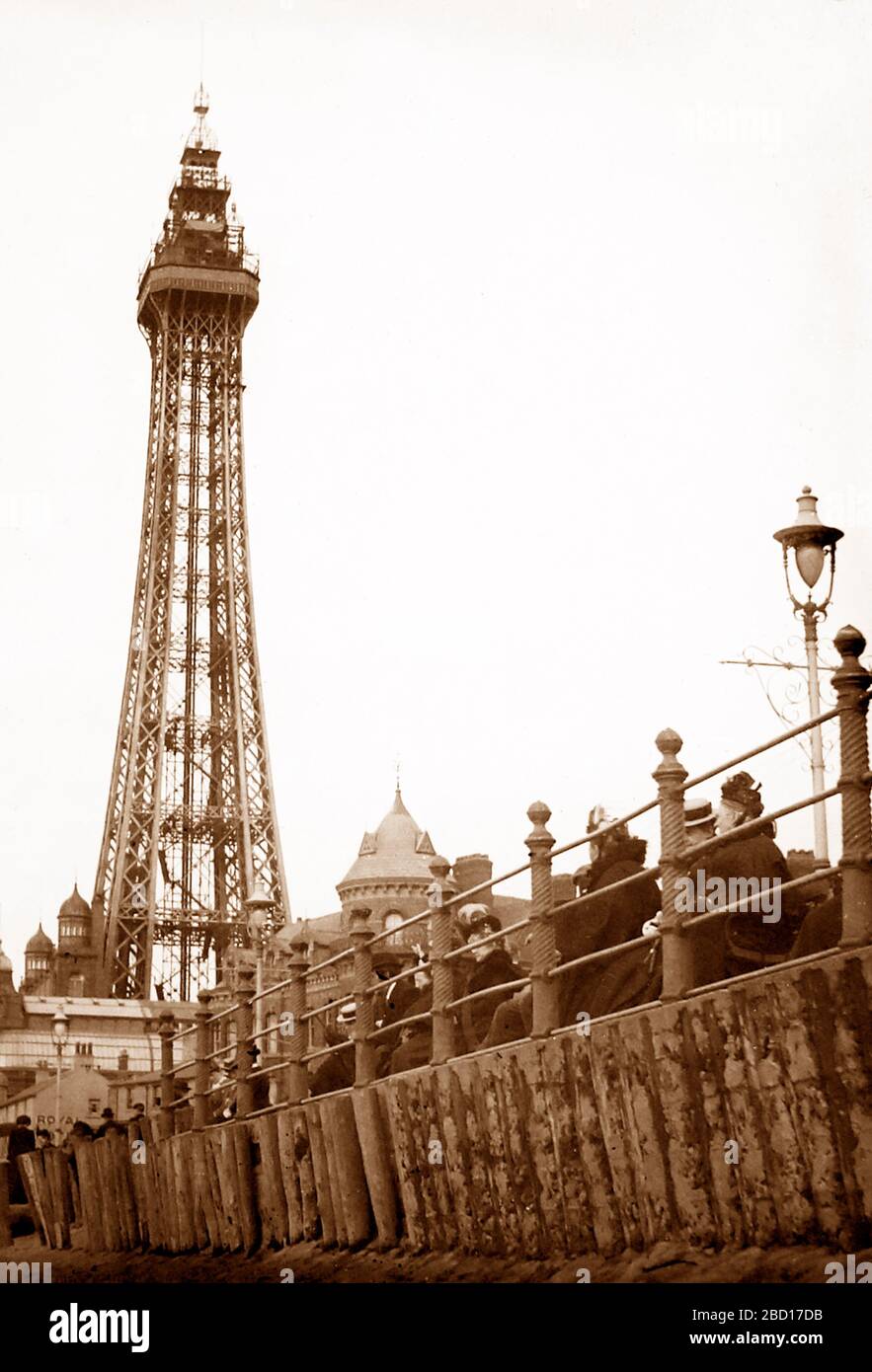 Blackpool Tower, early 1900s Stock Photo