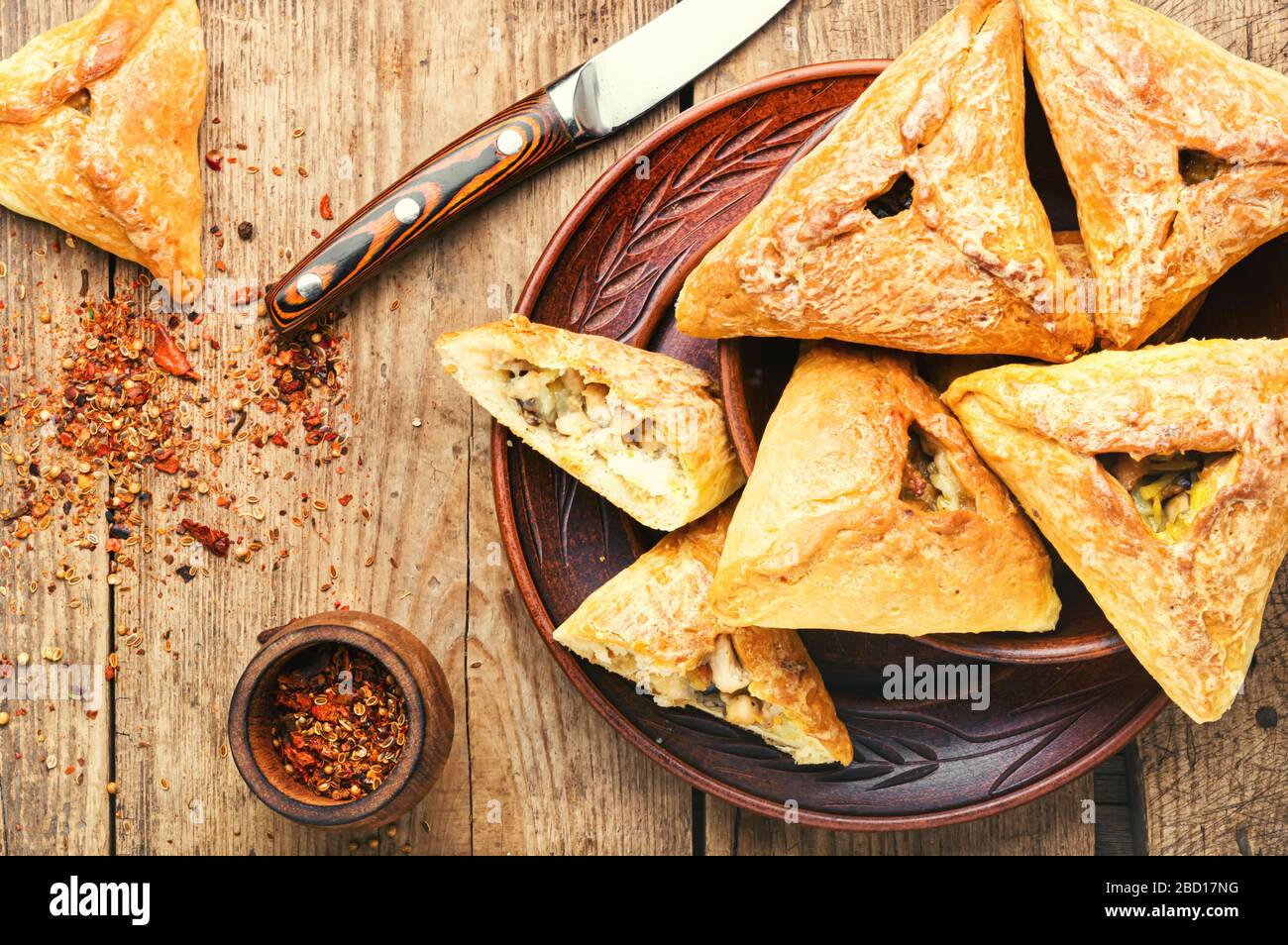 Kurnik  Traditional Savory Pie From Russia, Eastern Europe