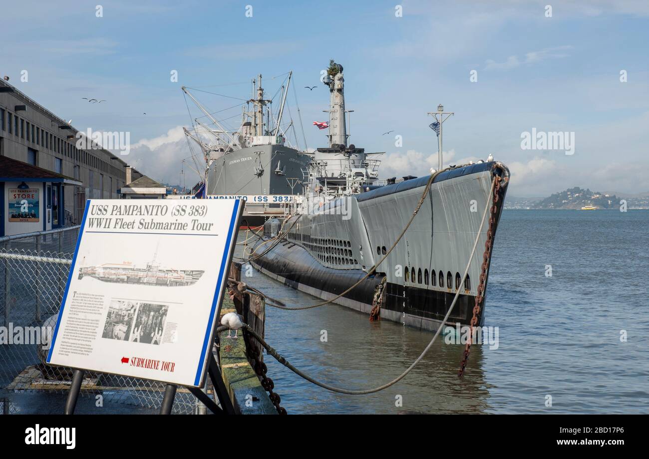 USS Pampanito San Francisco California USA Stock Photo