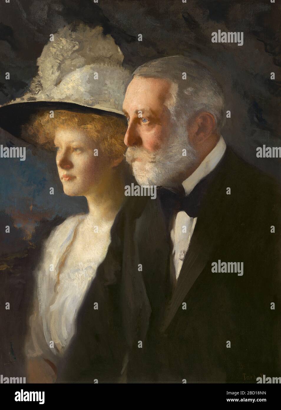Henry Clay and Helen Frick. Like fellow industrialist Andrew Carnegie, Henry Clay Frick grew up in a family of limited means. Yet by age thirty he had made his first million dollars and had positioned himself as a key player in America's industrial development. NPG.81.121 Stock Photo