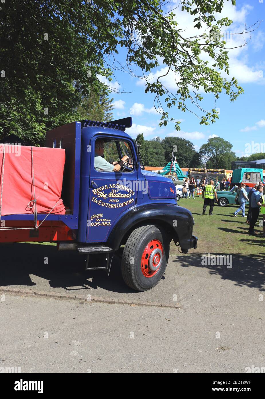 Leyland Comet lorry at the Pontypridd Car Show, Ynsangharad War Memorial Park, Wales, United Kingdom Stock Photo