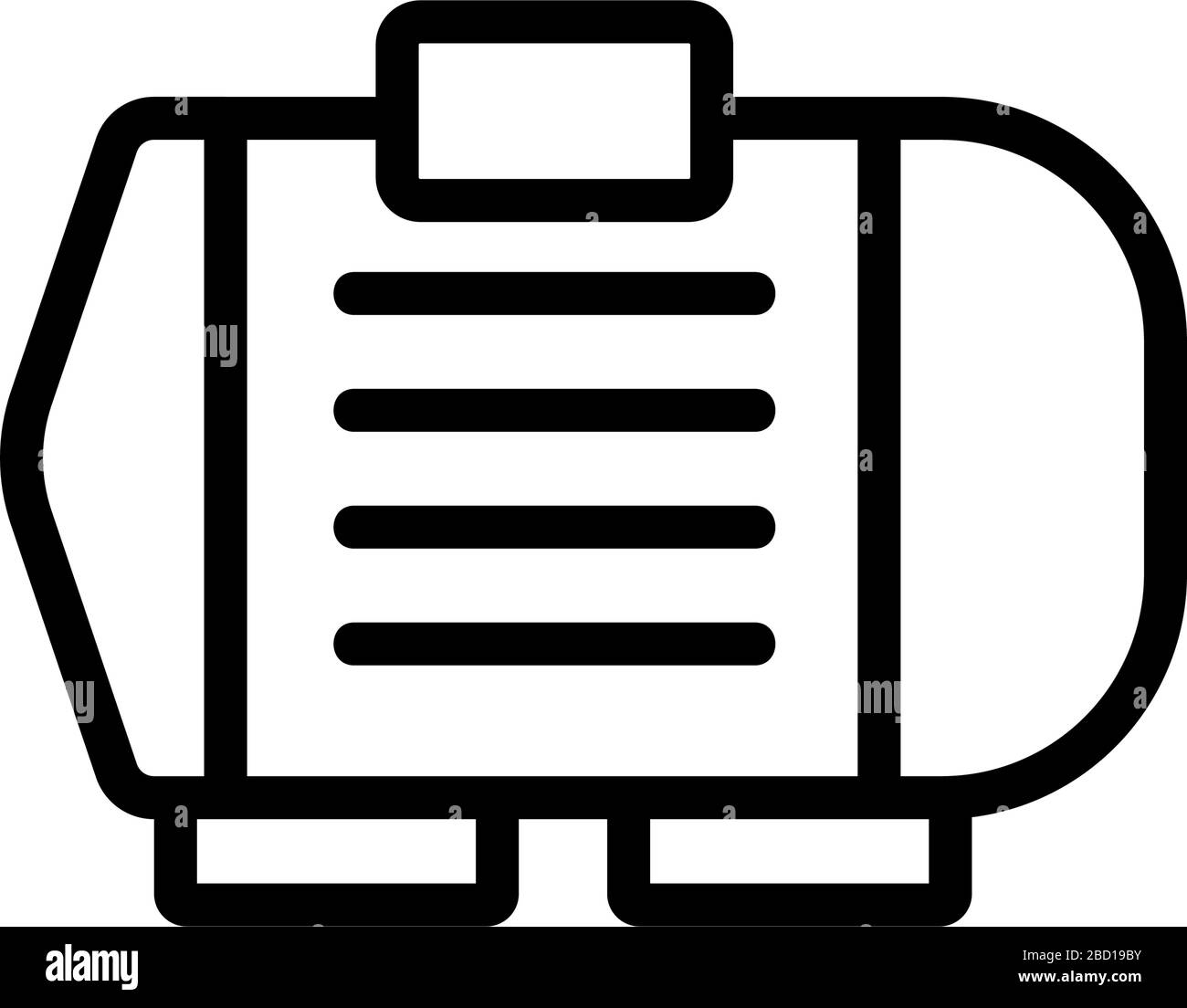 electric motor icon vector outline illustration Stock Vector Image ...