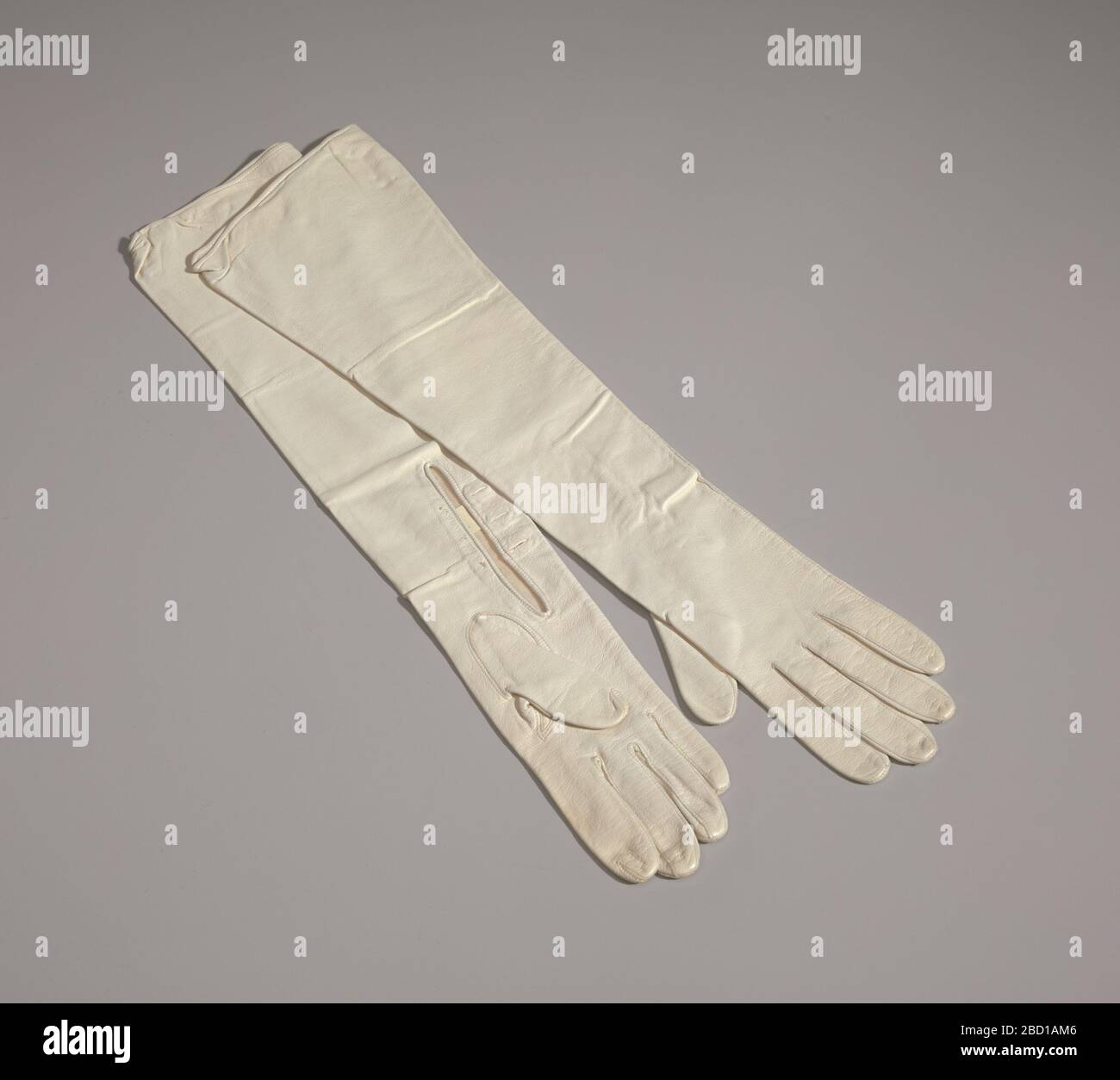 Cream elbow length gloves discount