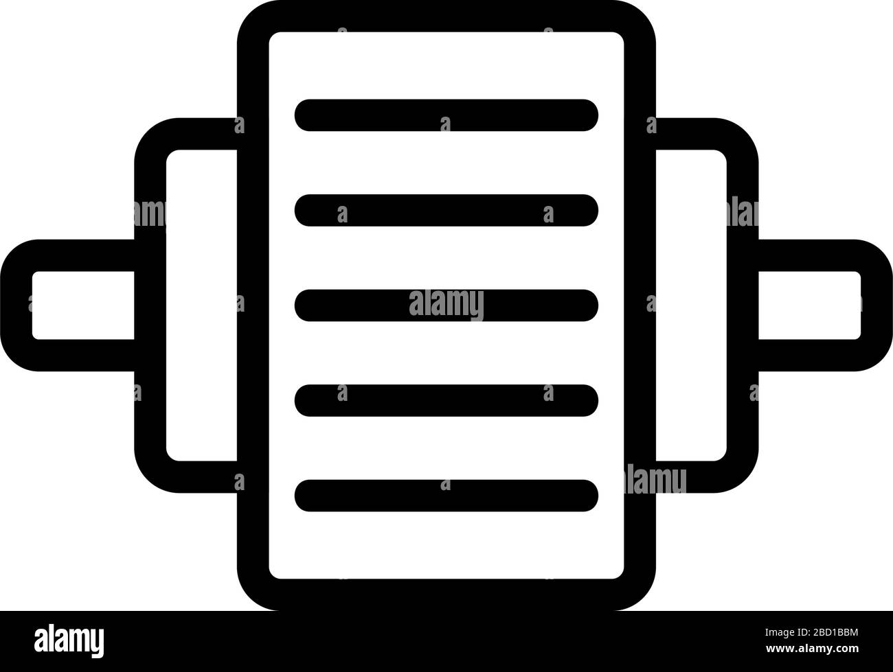 electric motor icon vector outline illustration Stock Vector Image ...