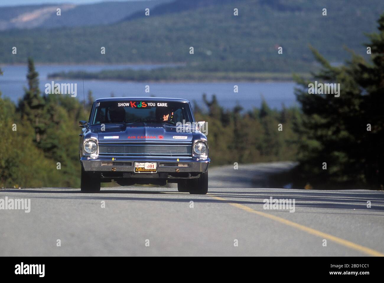 1964 Ford Falcon taking part in the 2002 Targa Newfoundland rally Newfoundland Canada Stock Photo