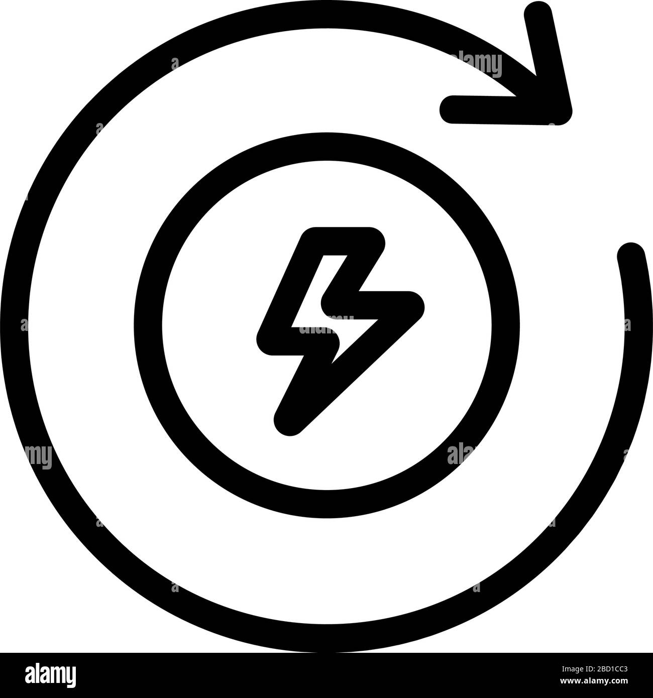 electric motor icon vector outline illustration Stock Vector Image ...
