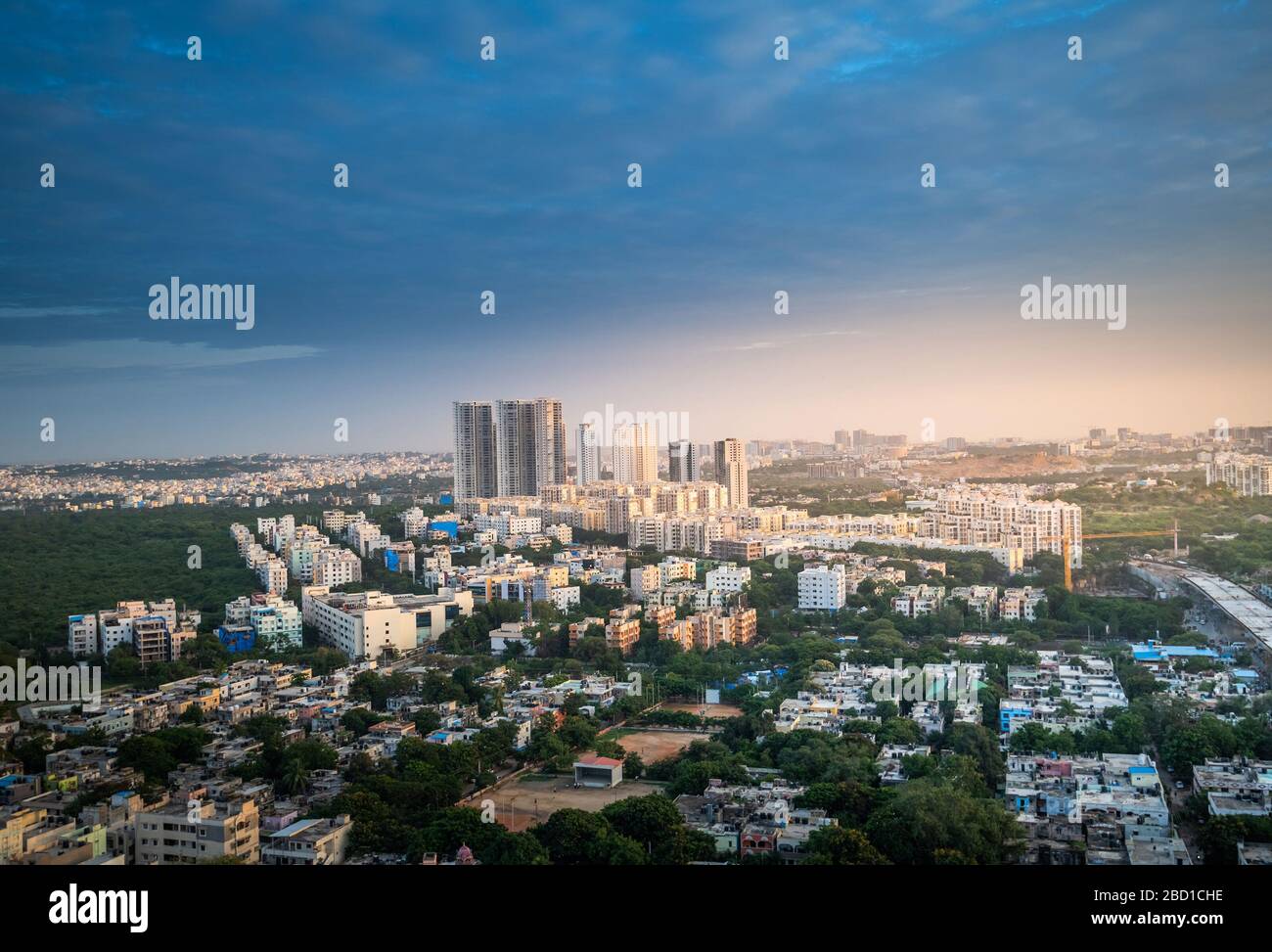 Hyderabad city buildings and skyline in India Stock Photo - Alamy