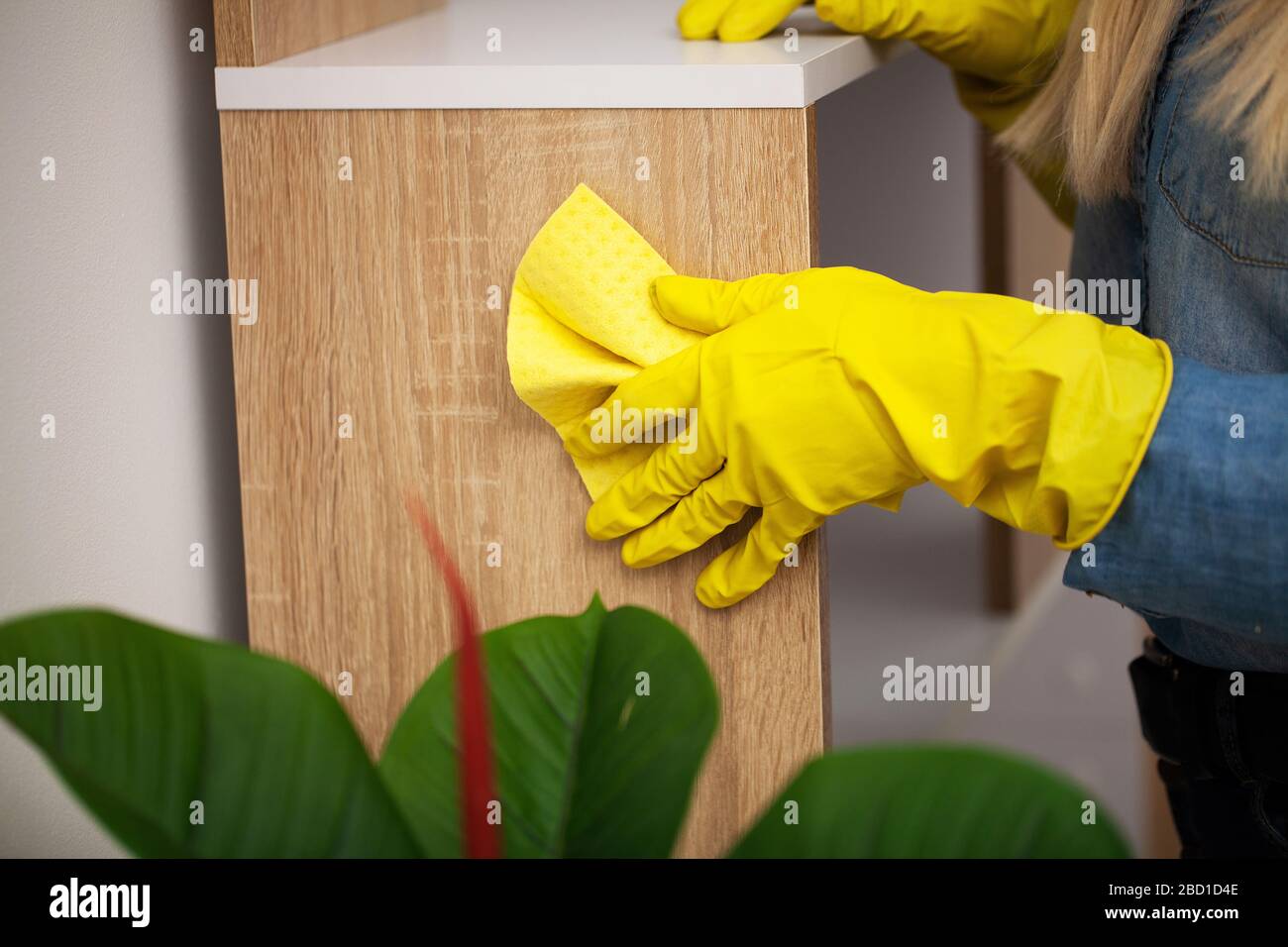 Closeup of a cleaning company worker cleans office Stock Photo - Alamy