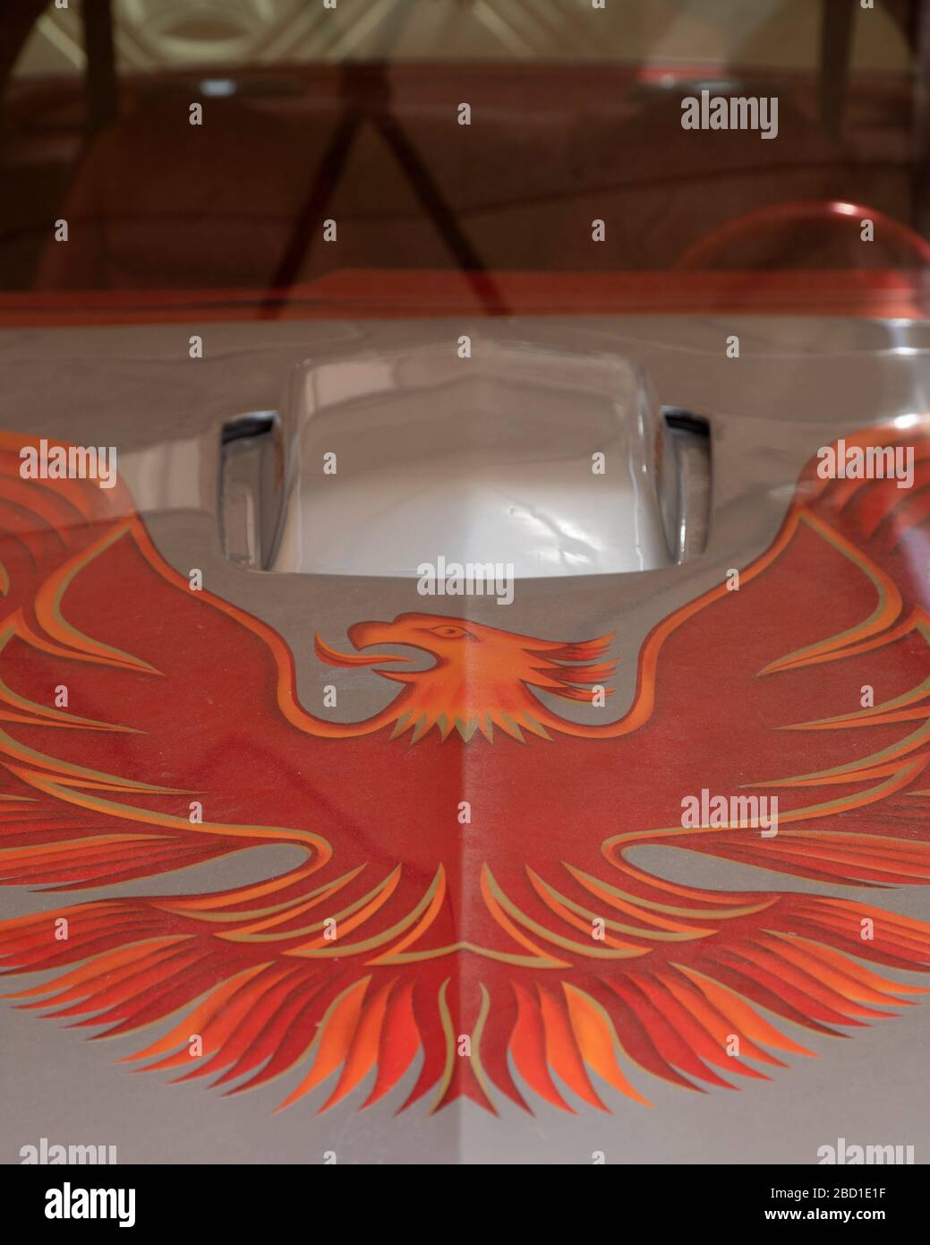 Detail of Pontiac Firebird Trans Am. Stock Photo