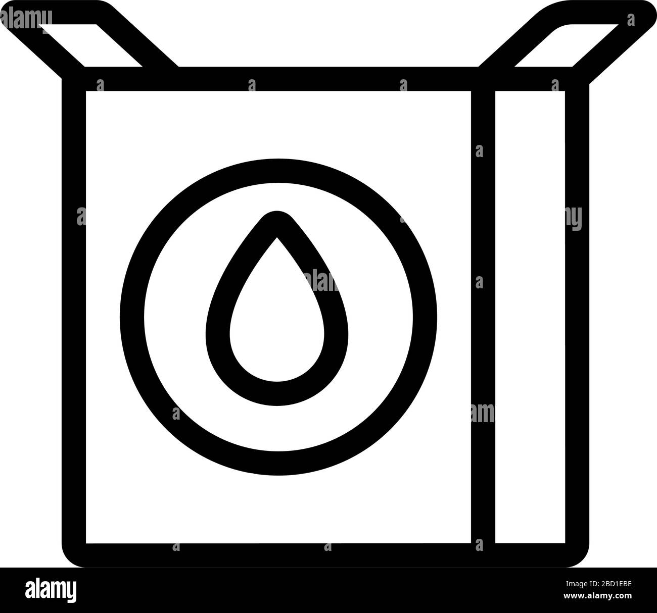 detergent powder icon vector outline illustration Stock Vector Image