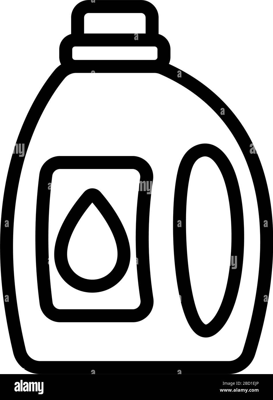 detergent bottle icon vector outline illustration Stock Vector Image ...