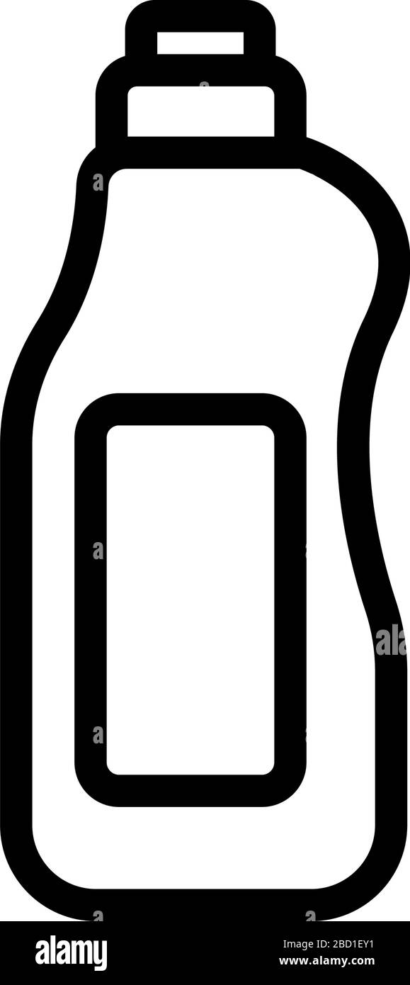 detergent bottle icon vector outline illustration Stock Vector Image ...