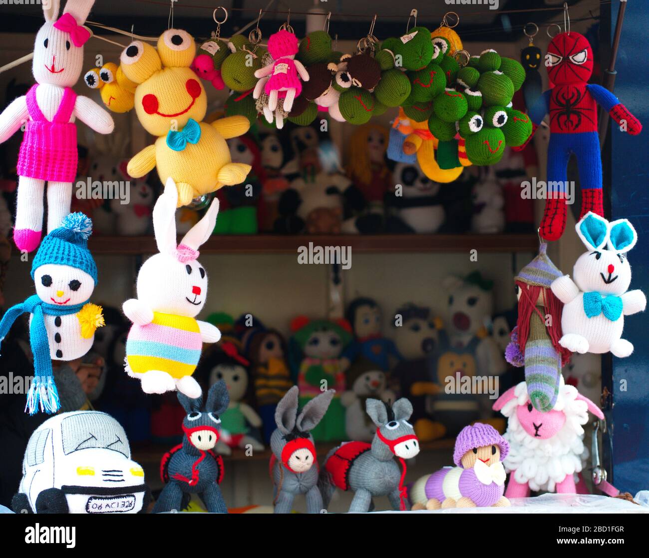 amigurumi doll selling toy store. knitting toy with frequent