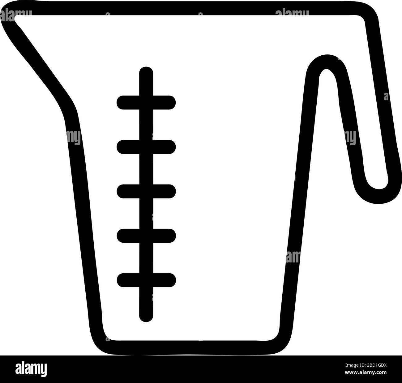 measuring Cup icon vector outline illustration Stock Vector Image & Art ...