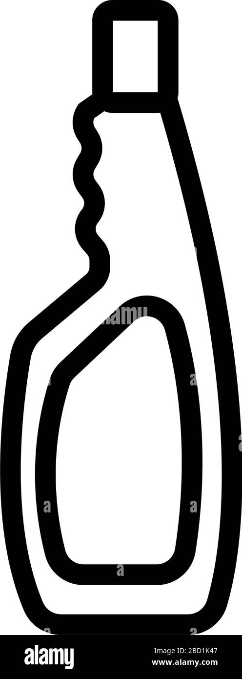 bleach bottle icon vector outline illustration Stock Vector Image & Art ...