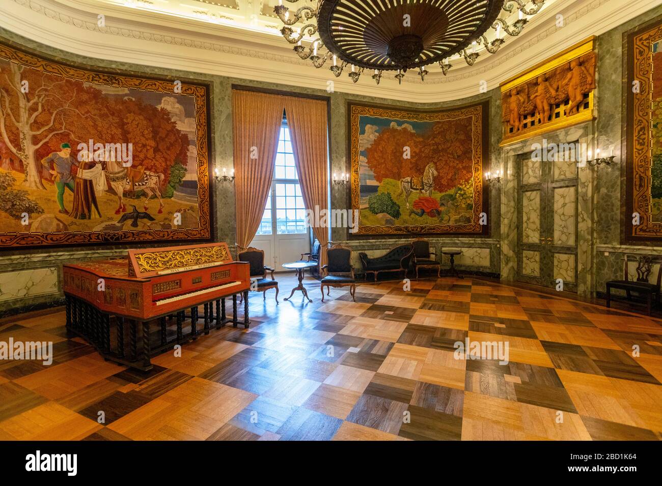 The Royal Reception Rooms, Christiansborg Palace, Copenhagen, Denmark, Scandinavia, Europe Stock Photo