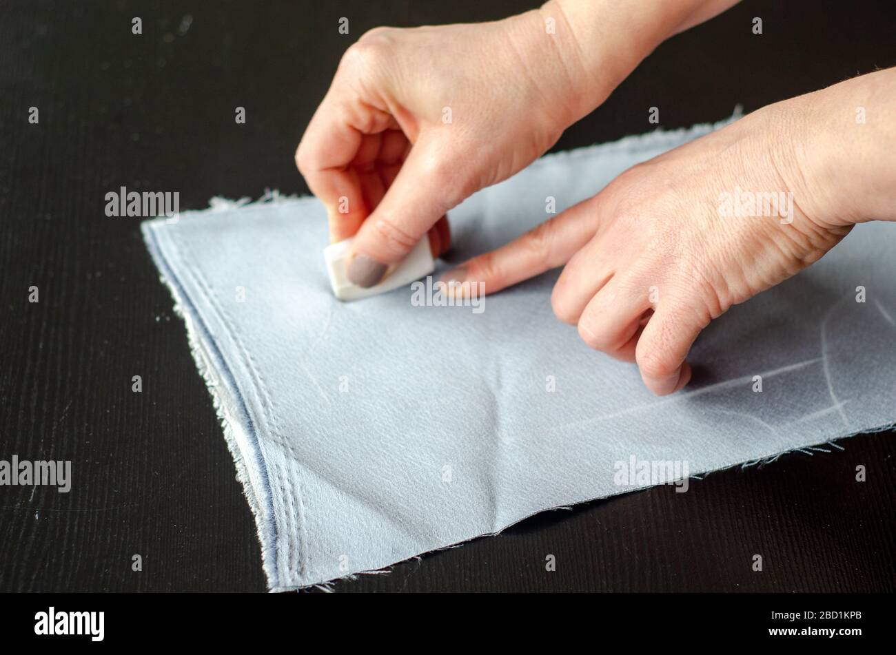 Woman scissors clothes alteration hires stock photography and images