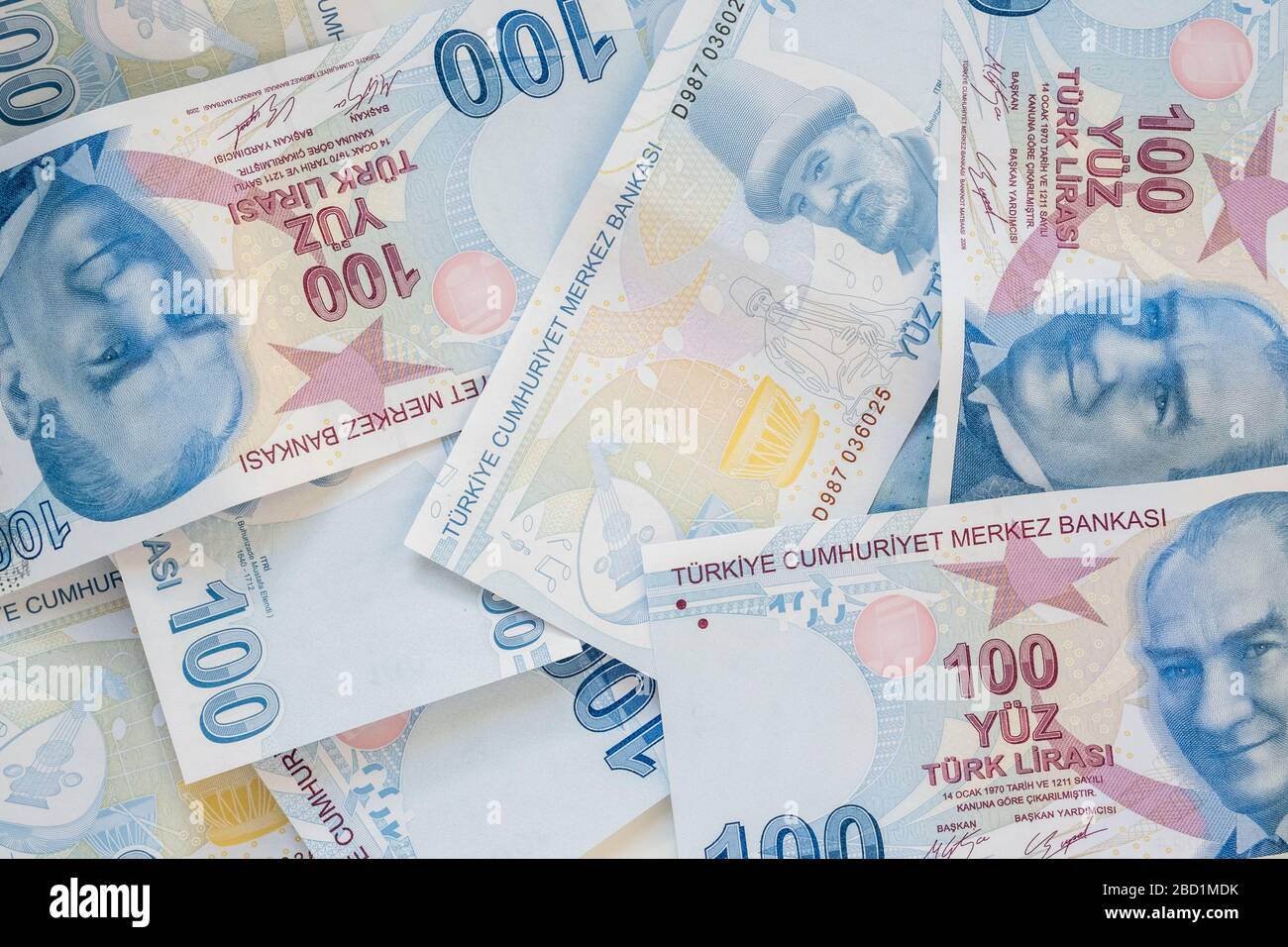 Close up of 100 Turkish Lira (TRY) banknote currency background. Money  growth and deposit accumulation concept Stock Photo - Alamy