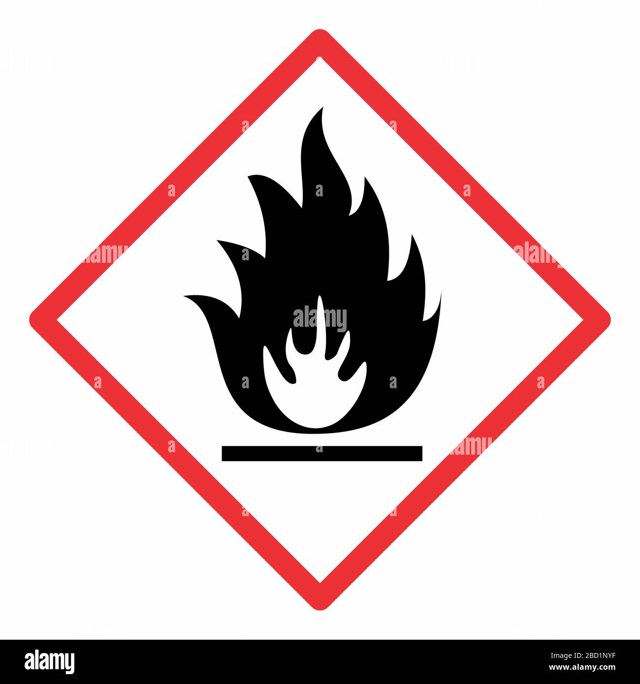 Flammable sign illustration Stock Vector
