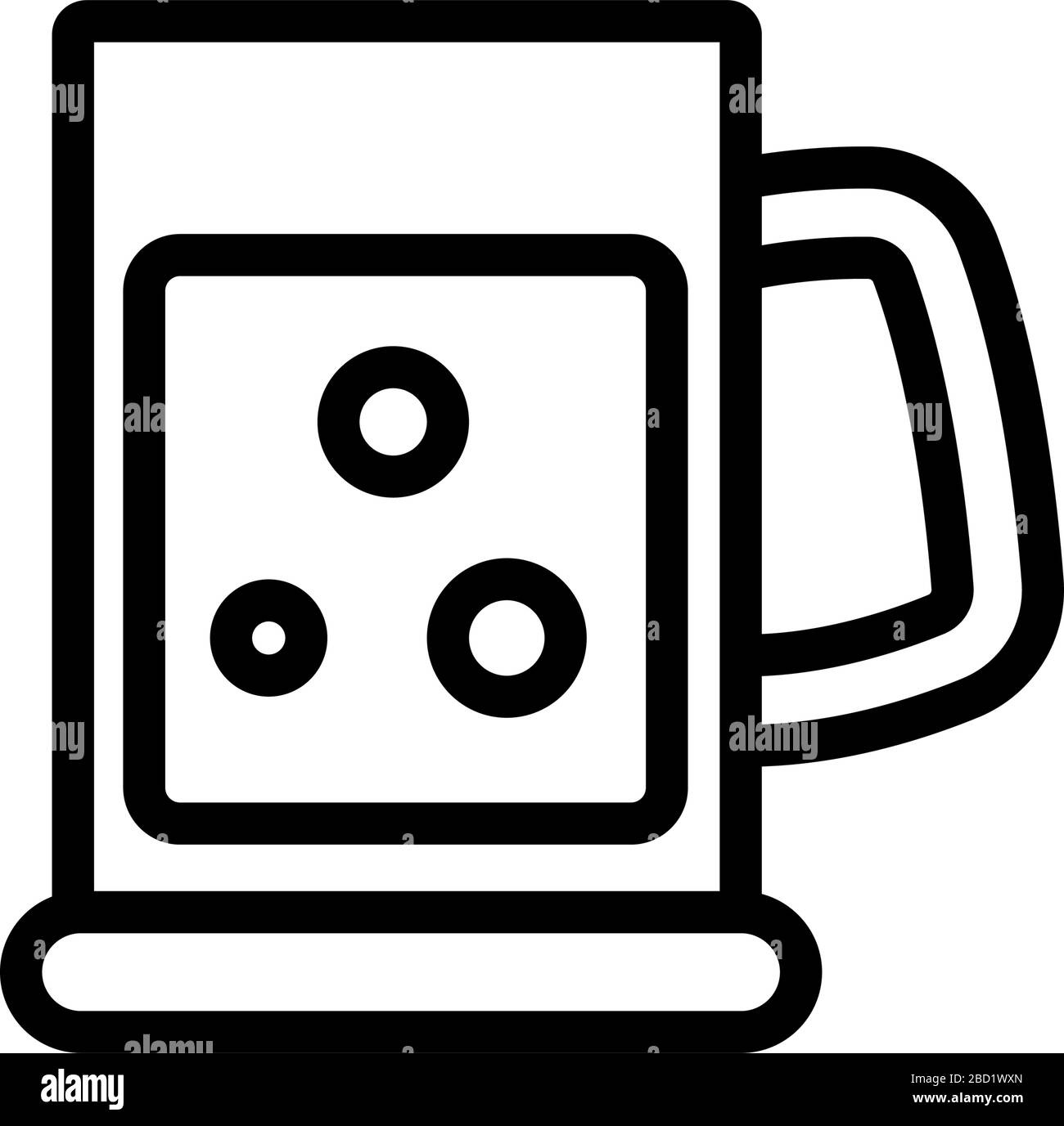 beer glass icon vector outline illustration Stock Vector Image & Art