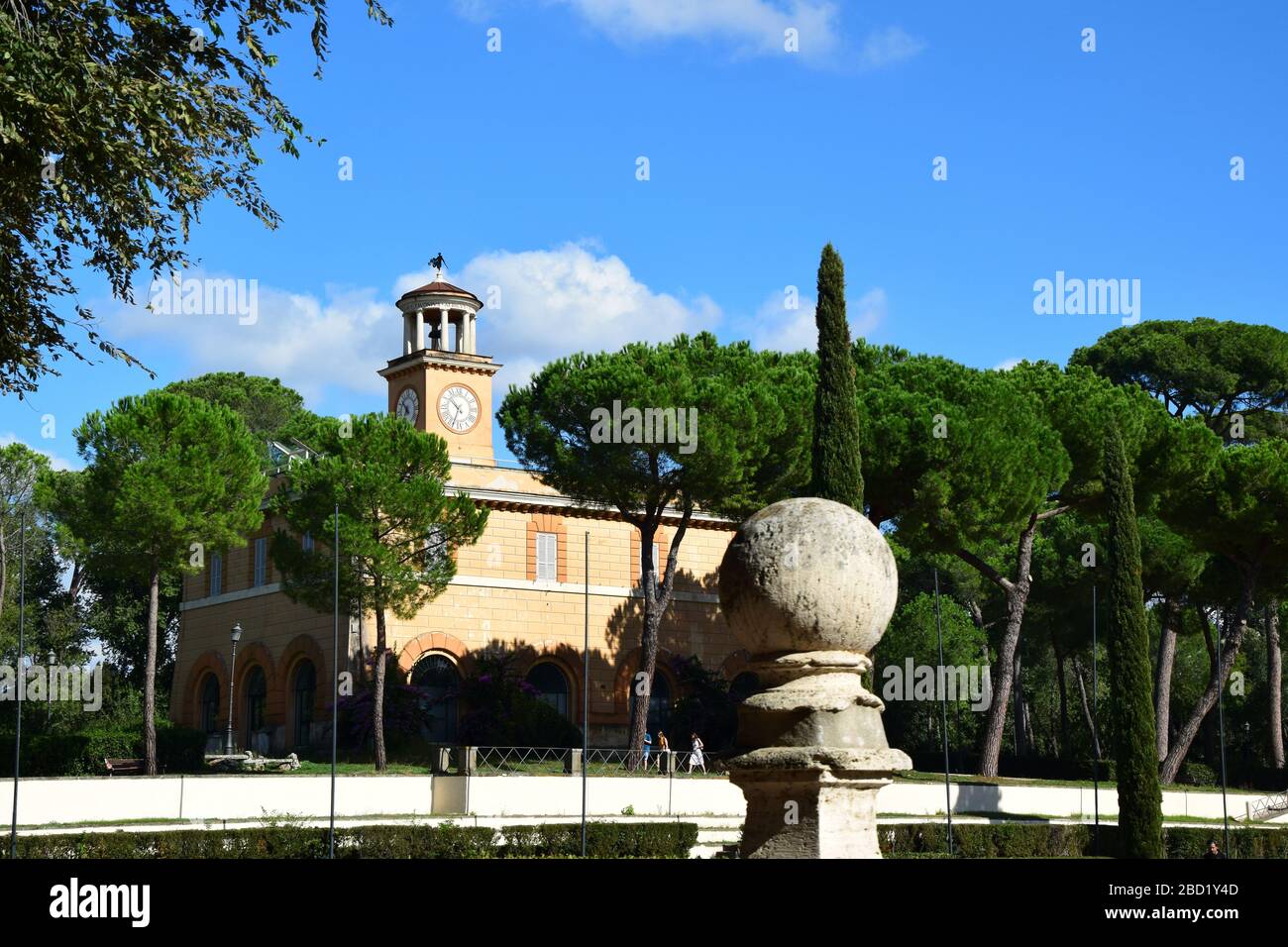 Casina dell'Orologio and Piazza di Siena in the Villa Borghese Park in the  city of Rome, Italy Stock Photo - Alamy