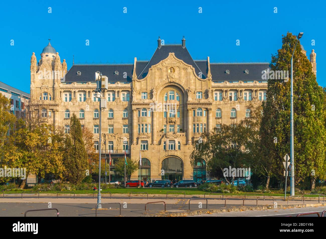 Budapest, Hungary - November 11, 2018: The old building of the Gresham palace in Budapest Stock Photo