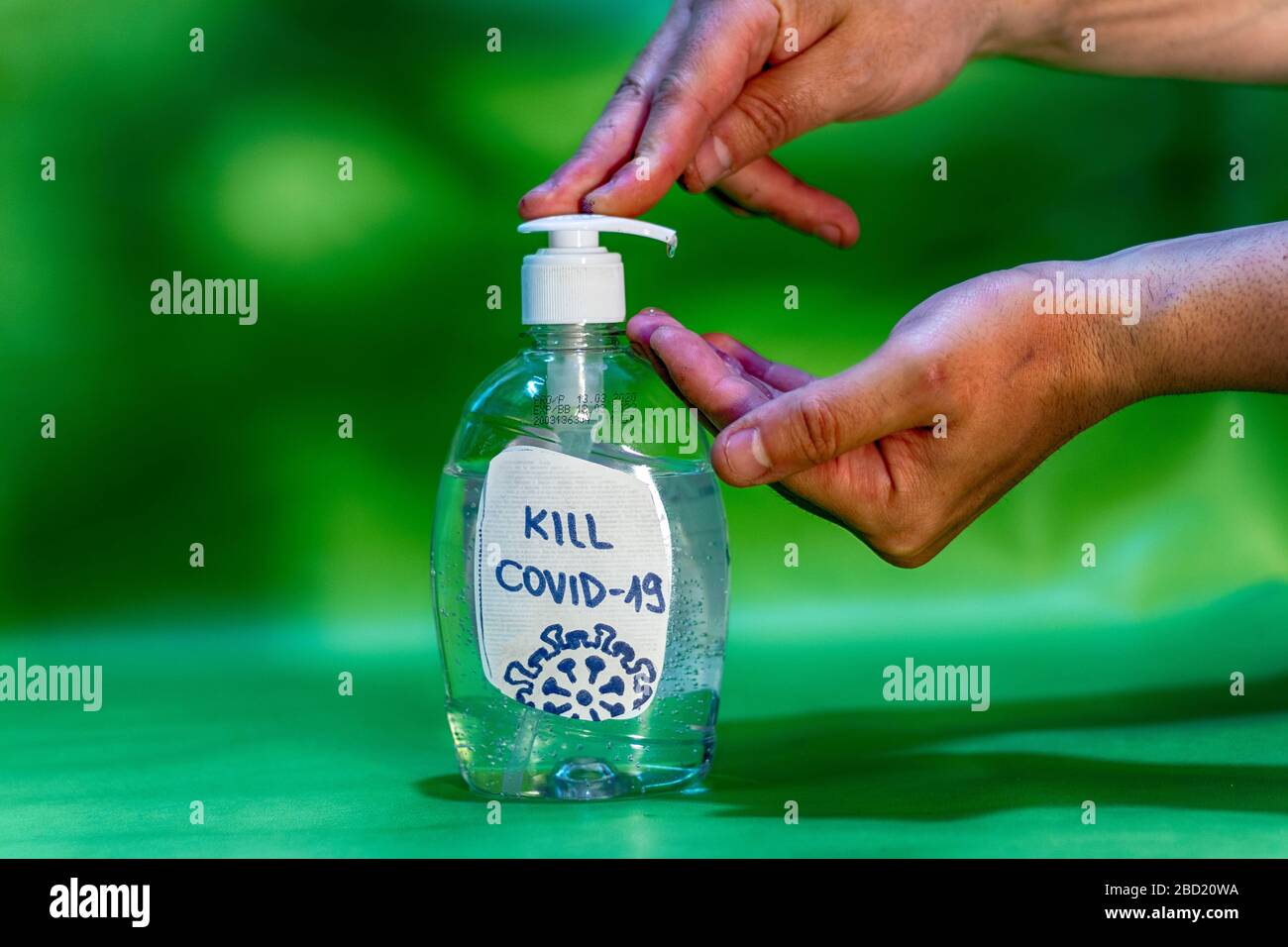 Hand sanitizer prevent virus and plague infection, prevent and kill