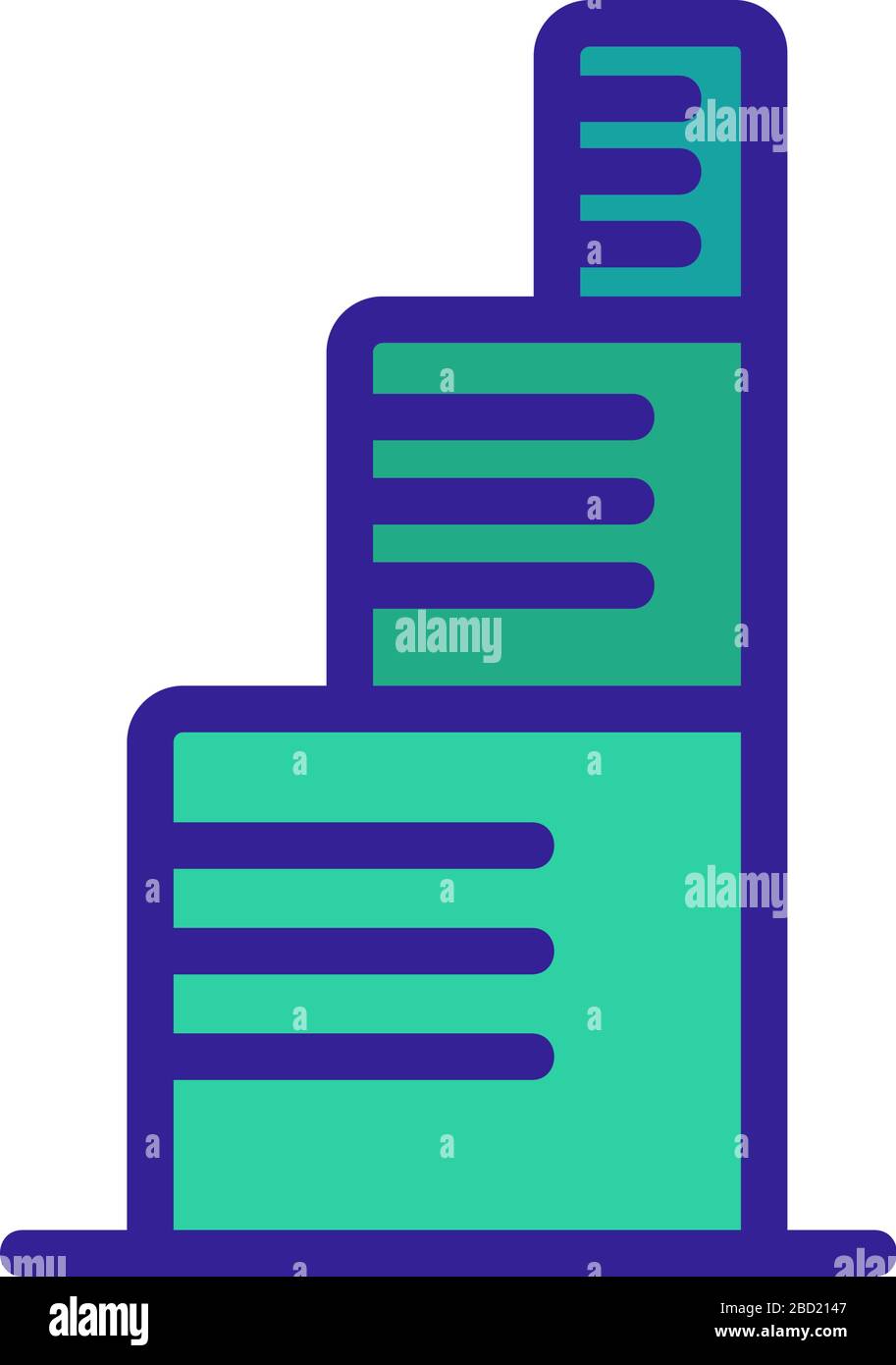 skyscraper icon vector outline illustration Stock Vector Image & Art ...