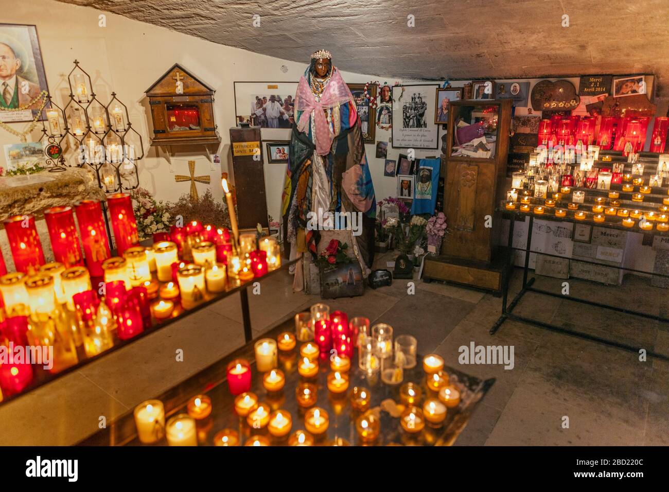 Statue of Saint Sara, the patron saint of the gypsies, in the crypt of