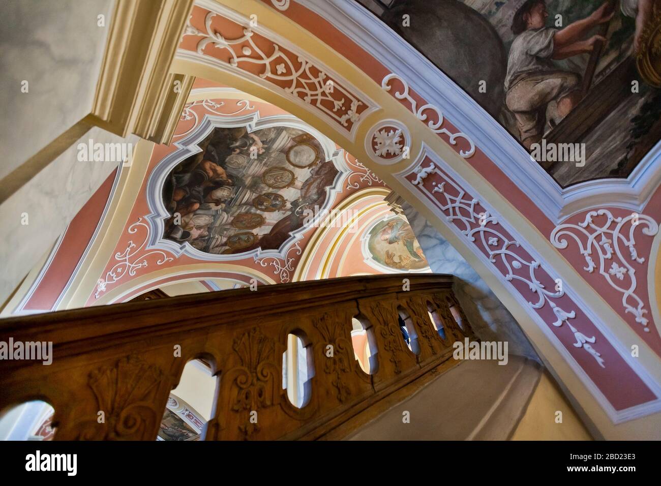 Grand staircase in Wroclaw University, Poland Stock Photo - Alamy