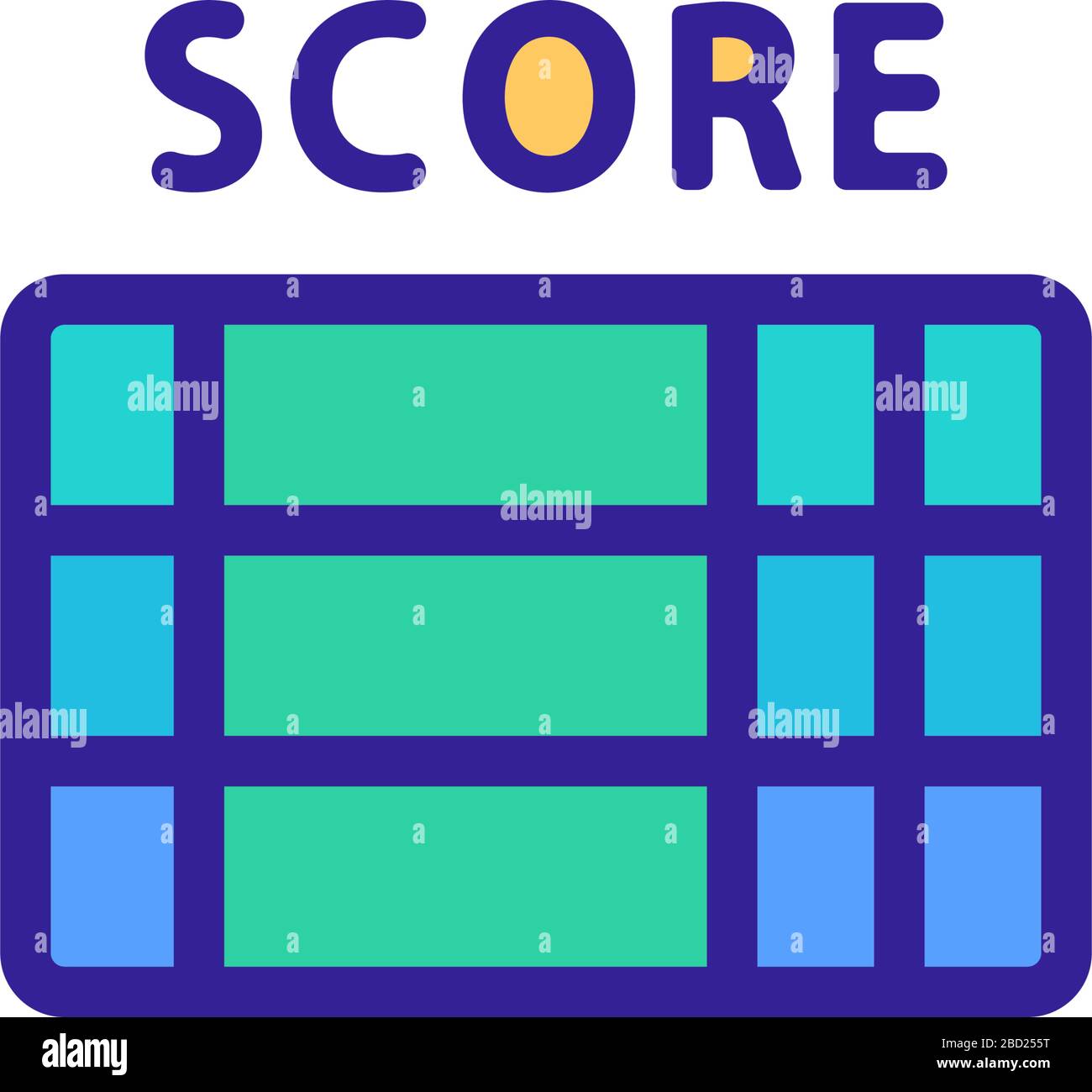 scoreboard tournament icon vector outline illustration Stock Vector ...