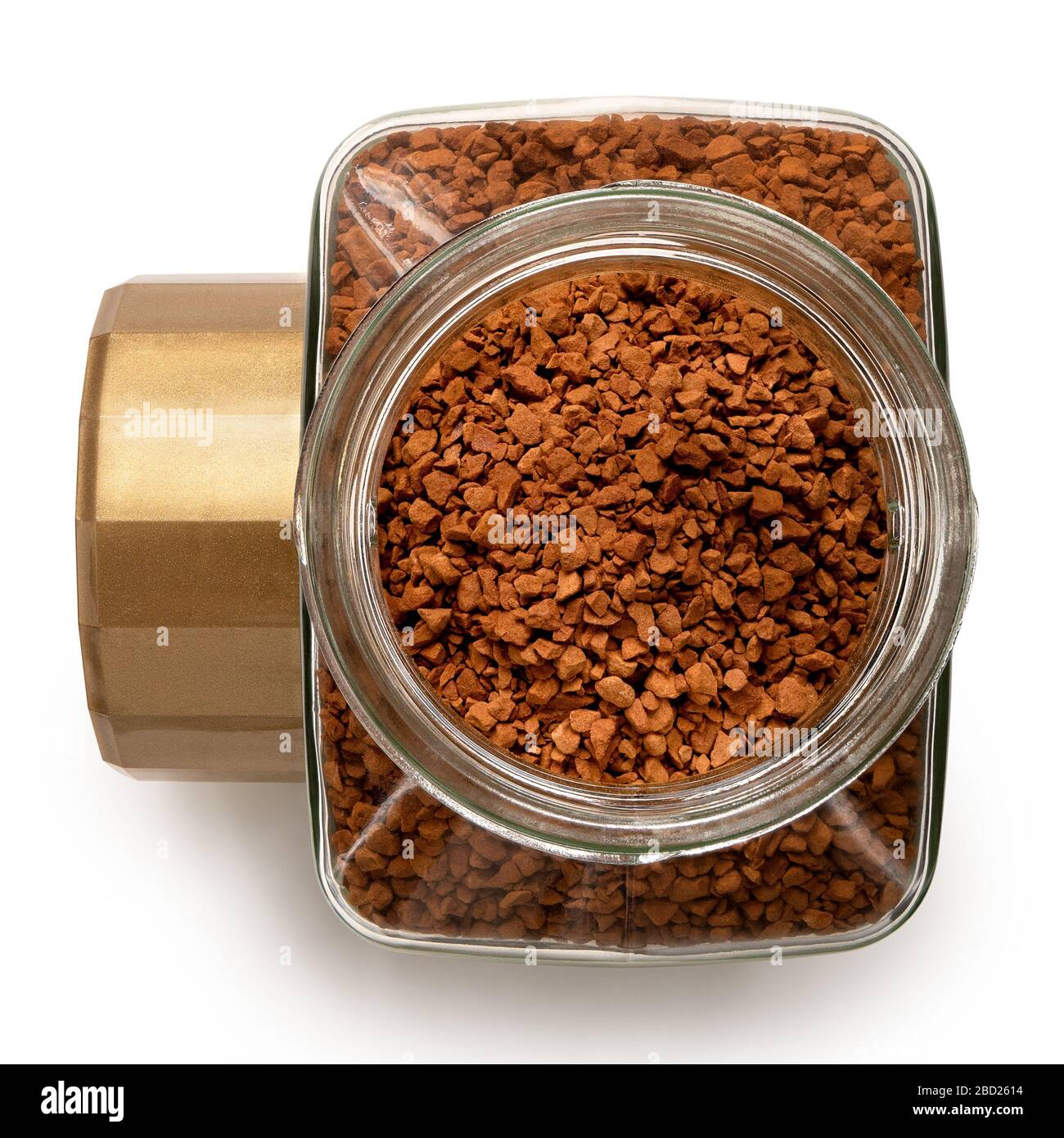 Instant coffee glass jar with isolated icons Vector Image