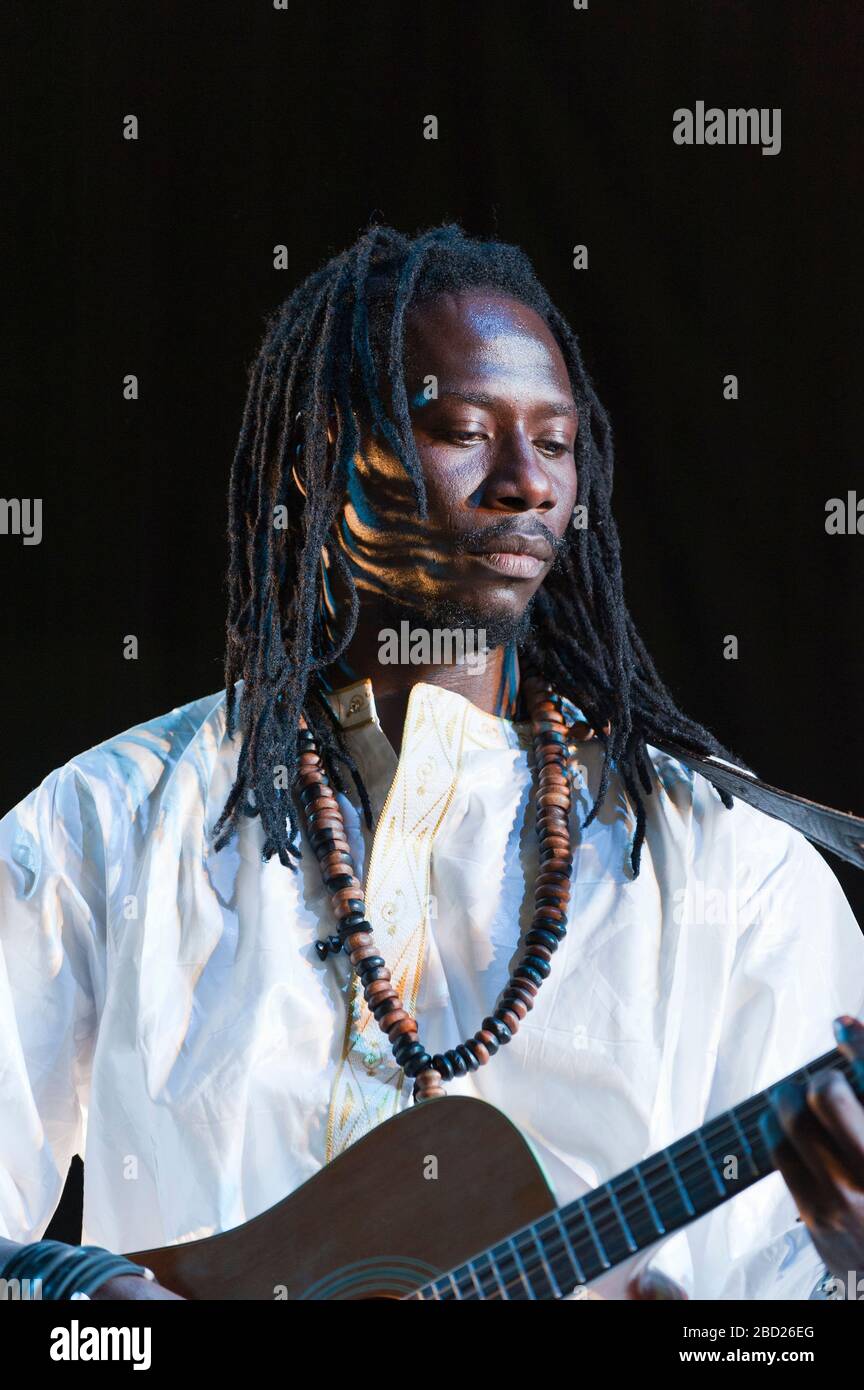 Carlou D performing at the WOMAD festival, Charlton Park, UK. July 27, 2012 Stock Photo