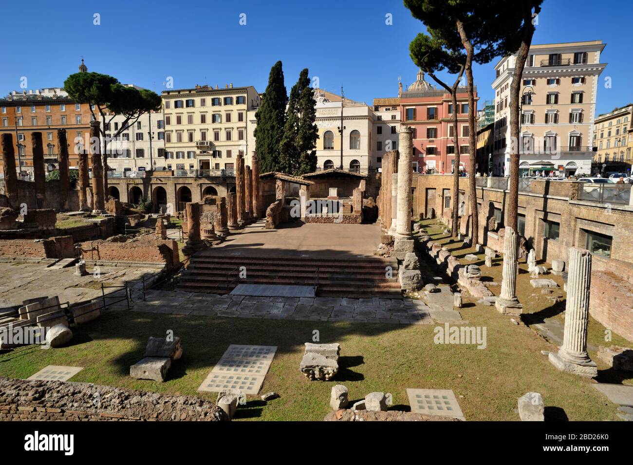 Italy, Rome, area sacra of Largo di Torre Argentina, temple of Juturna (3rd century BC) Stock Photo