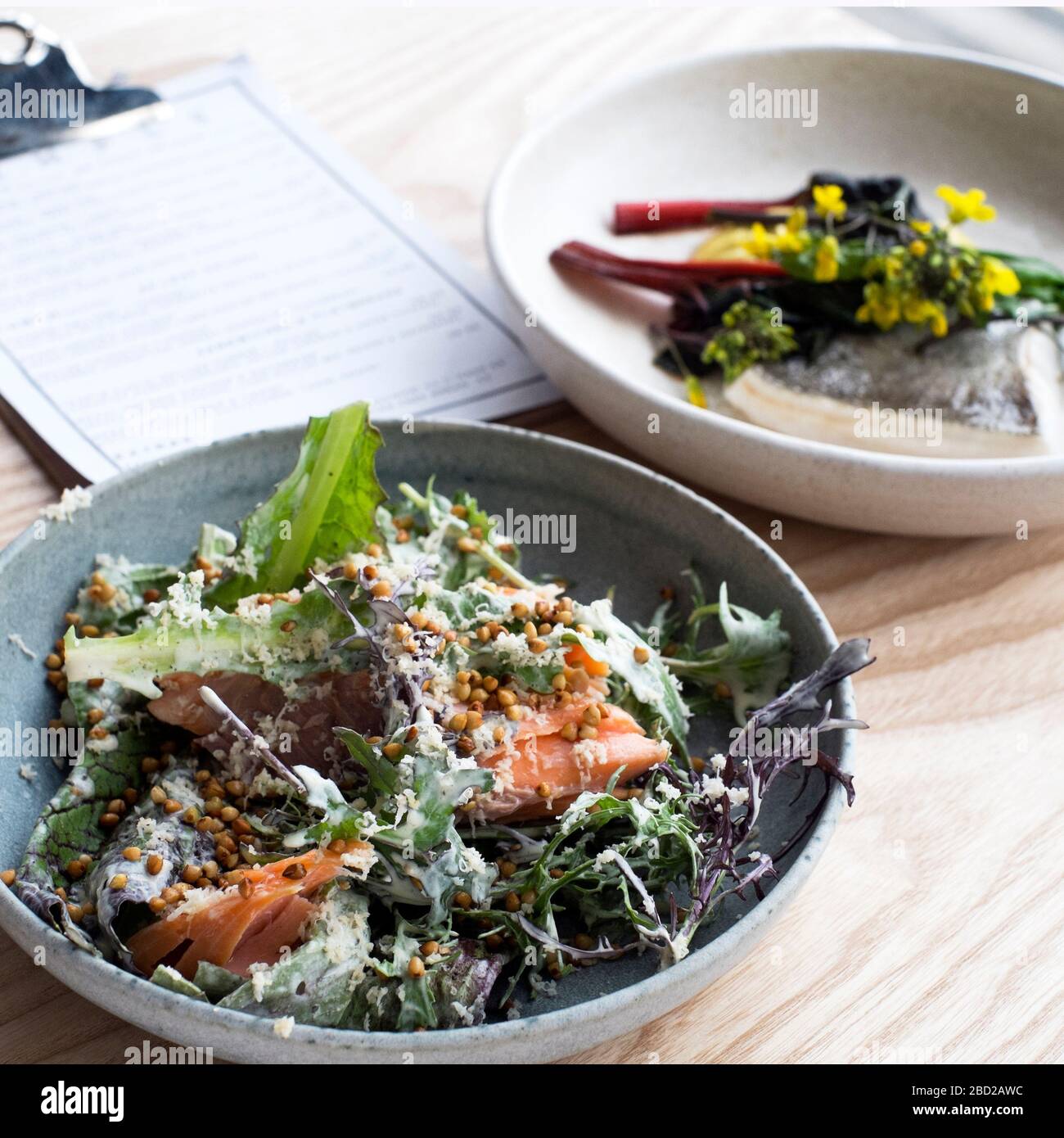 Savoury dishes at Temple at Bude caferestaurant in Bude, north