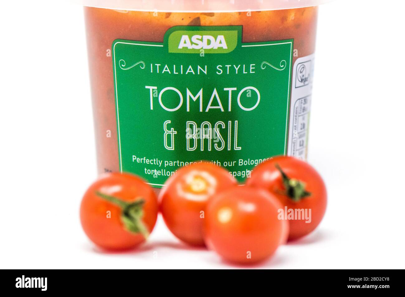 Asda's Italian style Tomato and Basil sauce Stock Photo Alamy