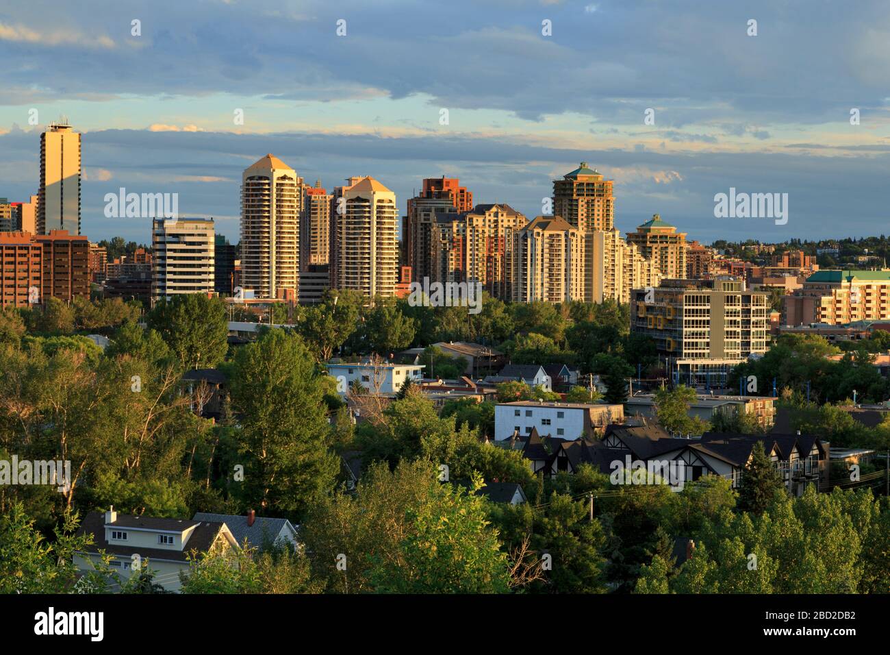 Calgary skyline, Alberta, Canada Stock Photo