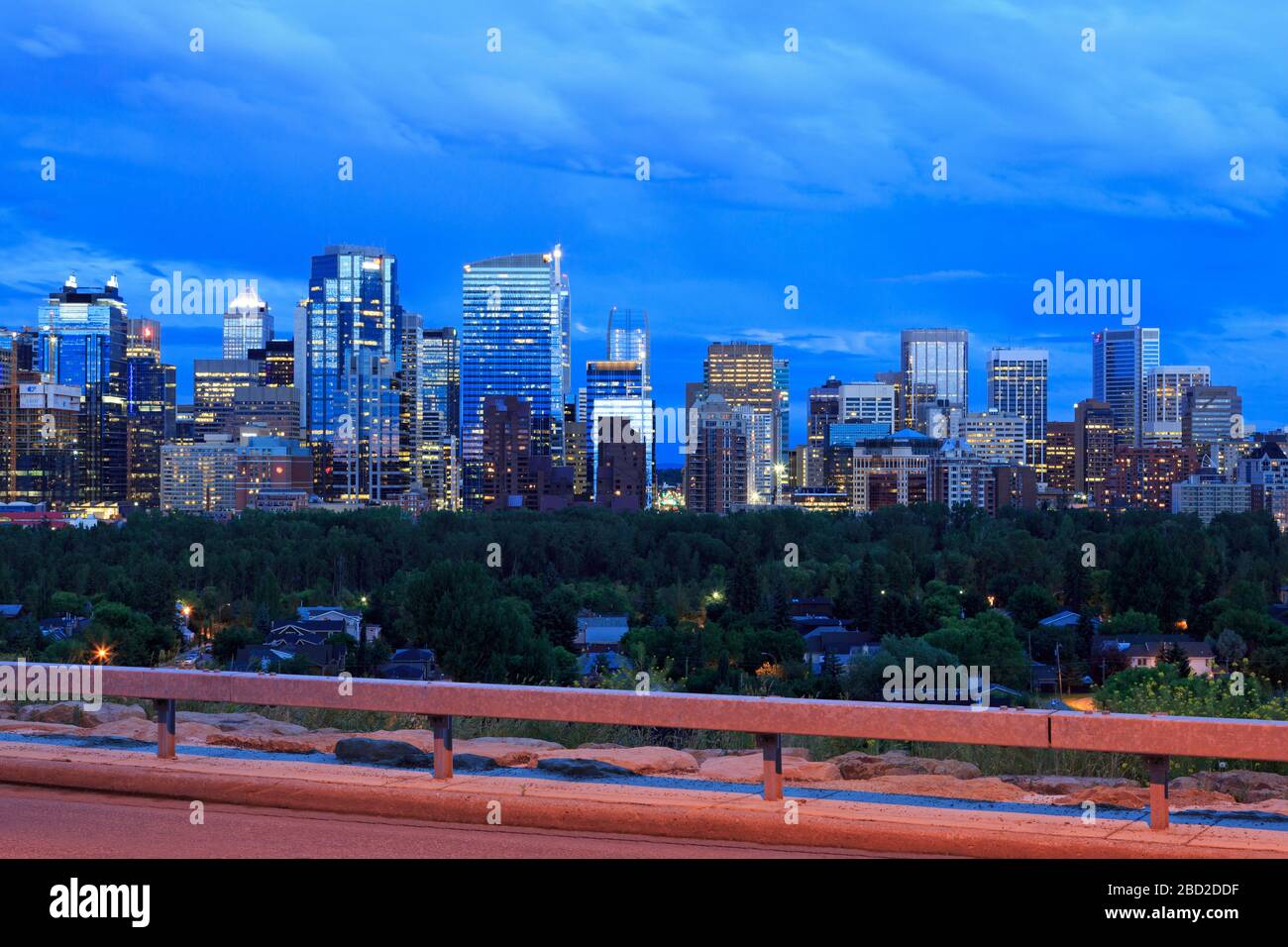 Calgary skyline, Alberta, Canada Stock Photo