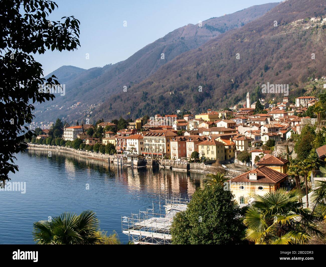 Cannero, Italy: village on the edge of Lake Maggiore. Stock Photo