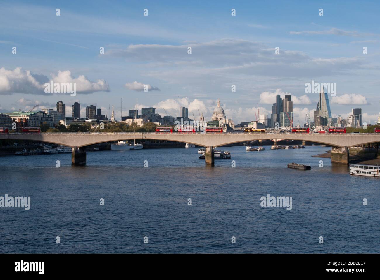 Waterloo Bridge, Westminster, London, SE1 designed by Giles Gilbert Scott Stock Photo