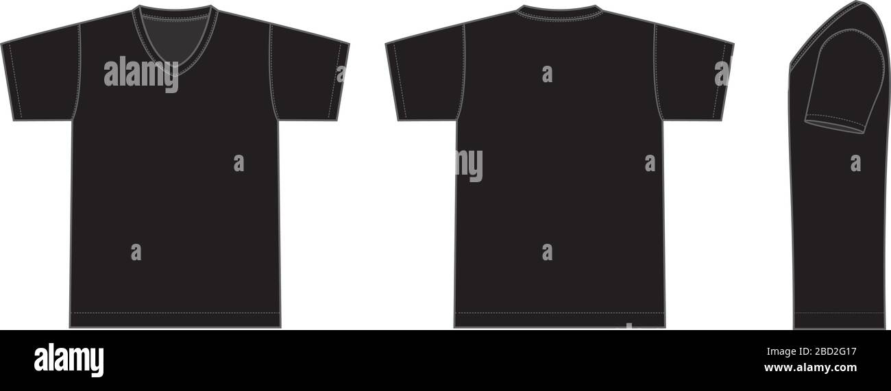 black tshirt template front and back