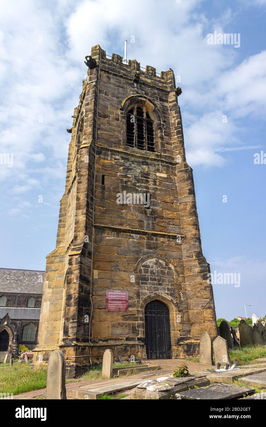 St Hilary's Church Tower, 13th century stone building, Claremount Road