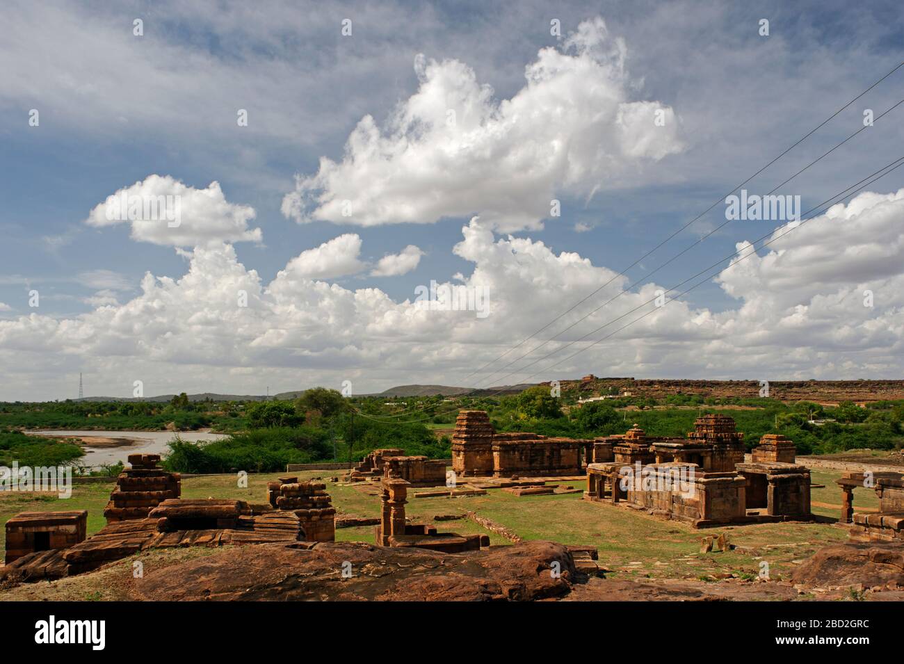 06 Jun 2008 Pattadakal, also called Paṭṭadakallu or Raktapura, is a collection of ten Hindu and Jain temples in north Karnataka, India Stock Photo
