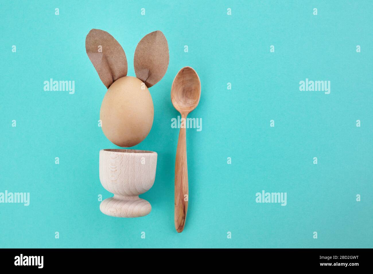 Seasonal holiday, Easter background. Zero waste, eco friendly easter concept. Stock Photo