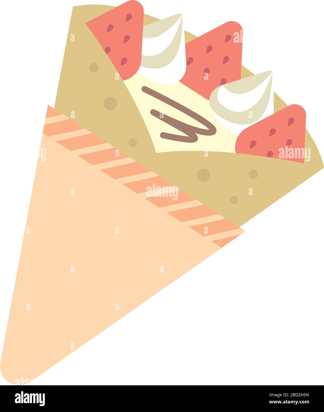 crepe vector illustration Stock Vector