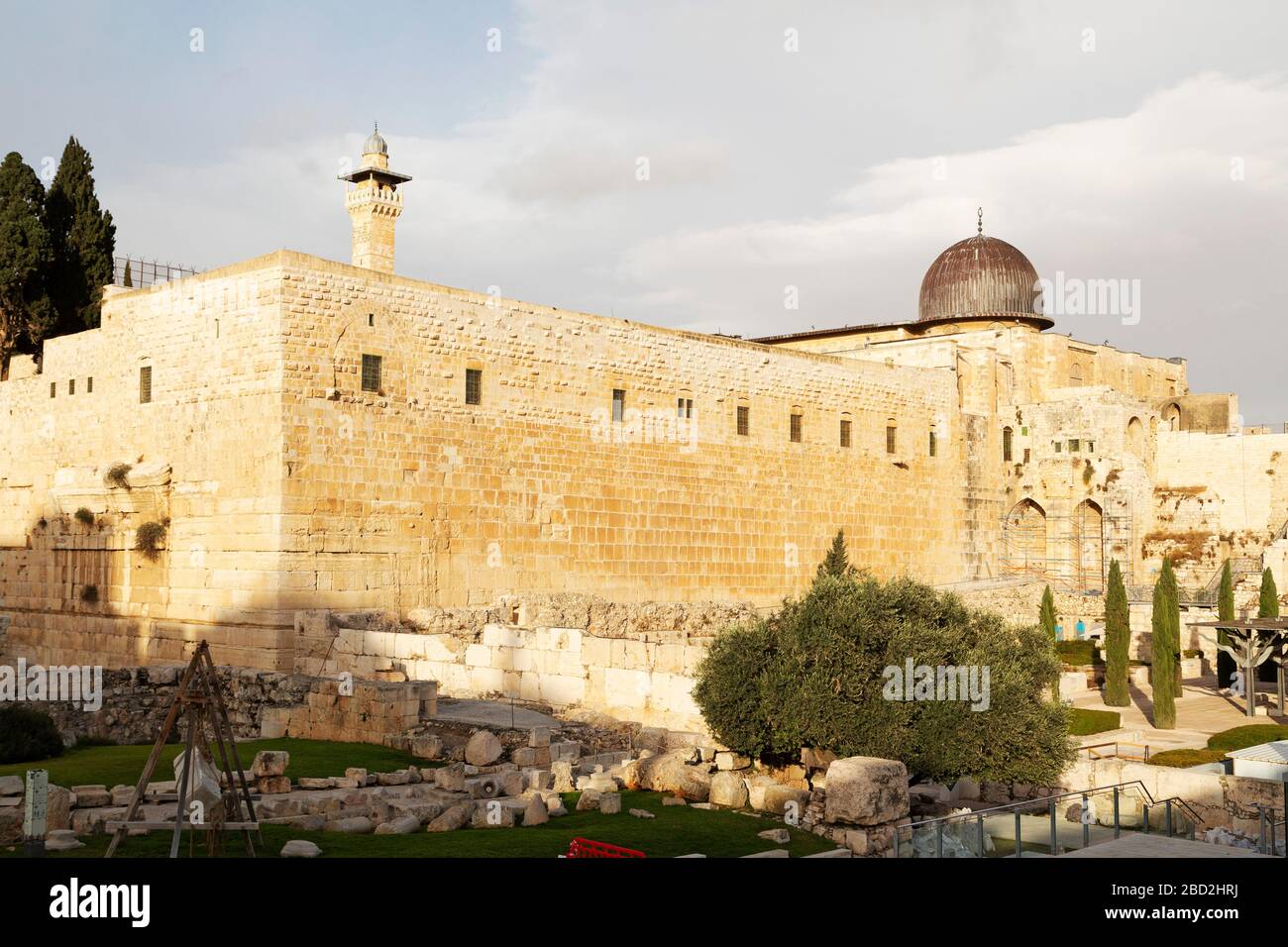 Jerusalem archaeological park stone hires stock photography and images
