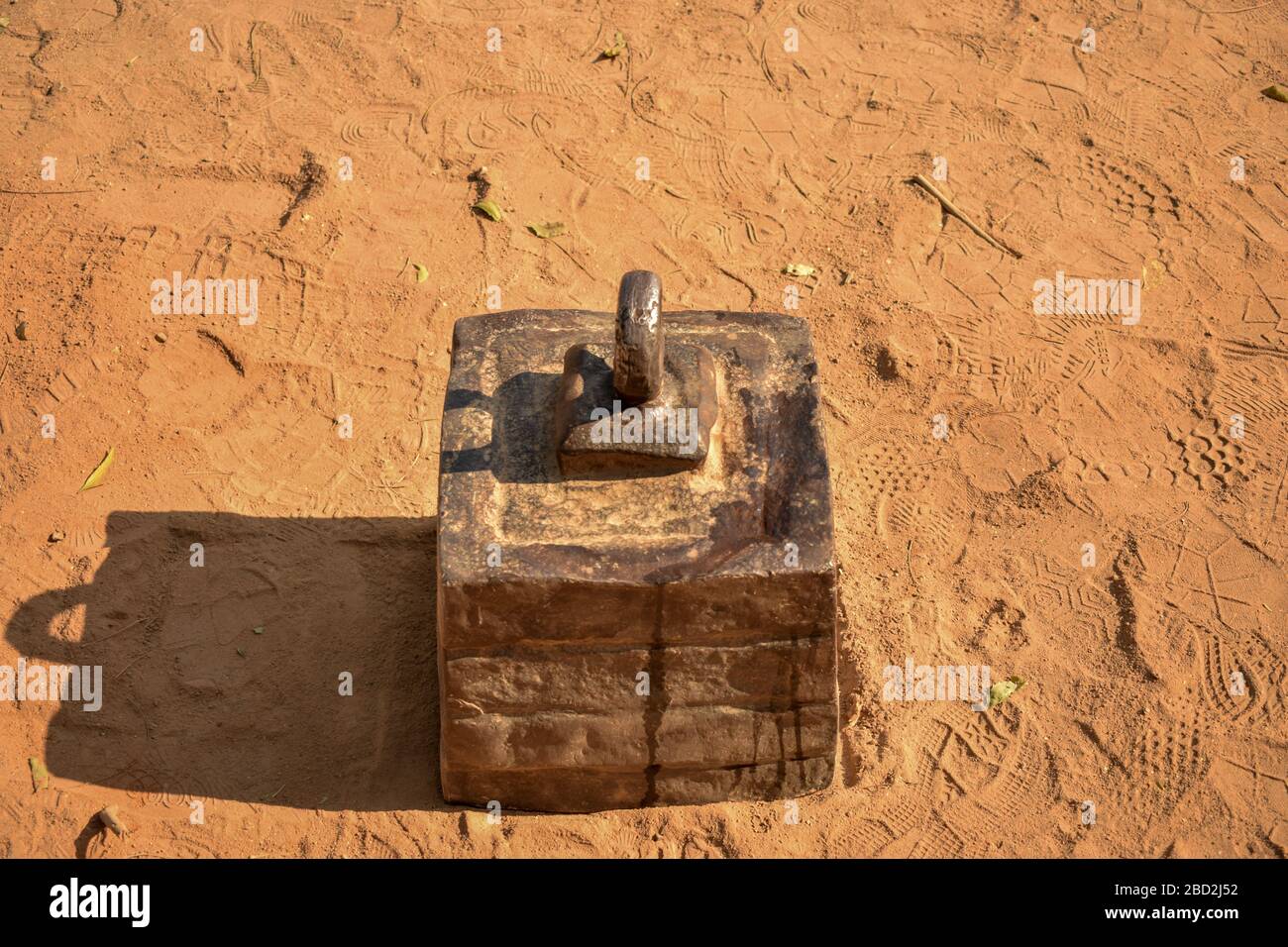 240 Kilo Grams Iron Block on The Floor stock photo Stock Photo Alamy