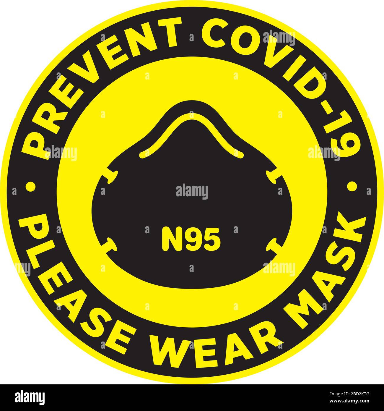 Please Wear Medical Mask Signage or Floor Sticker for help reduce the ...