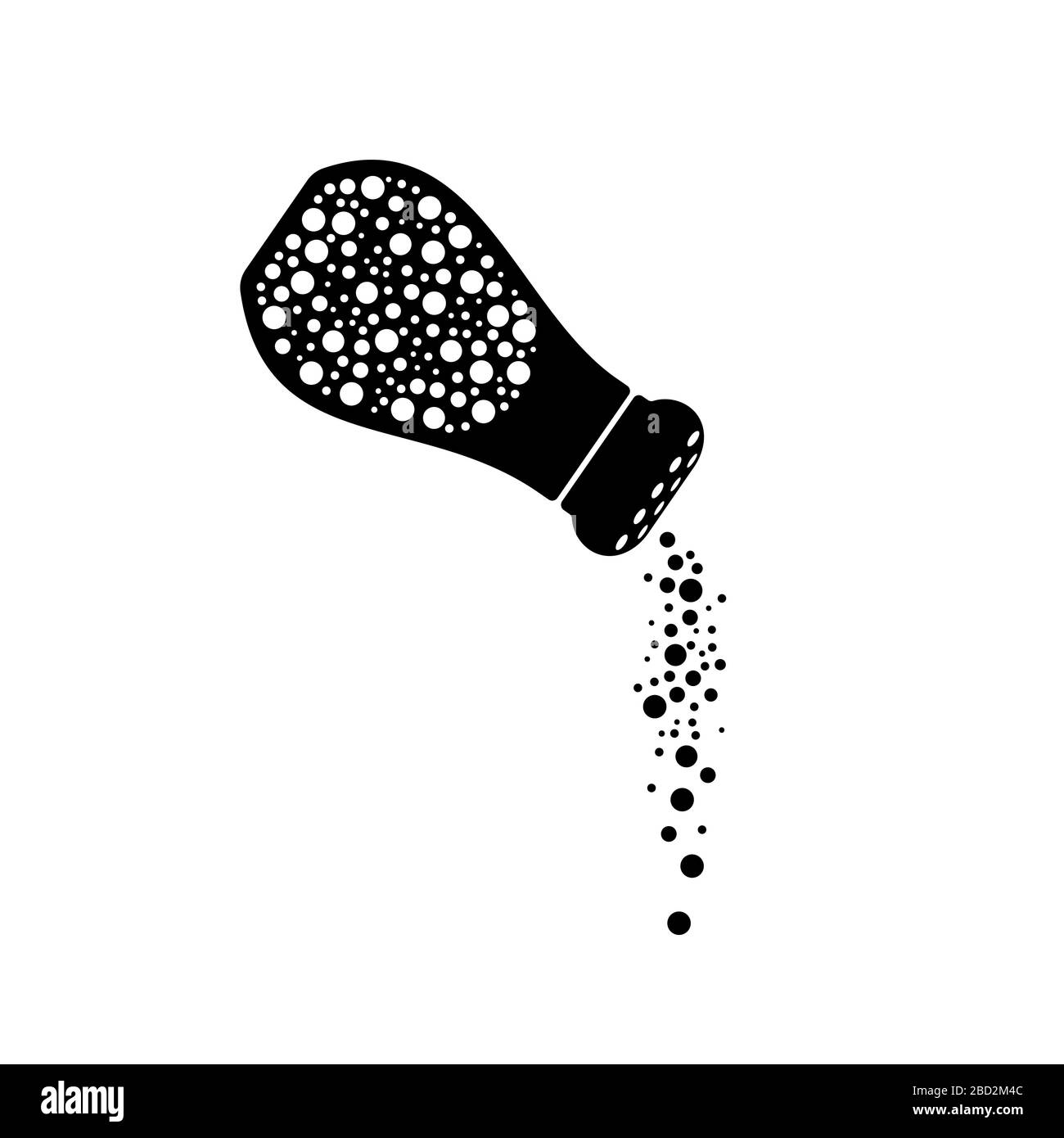 Salt shaker icon with powder strewing. Flat vector illustration Stock Vector Image & Art Alamy
